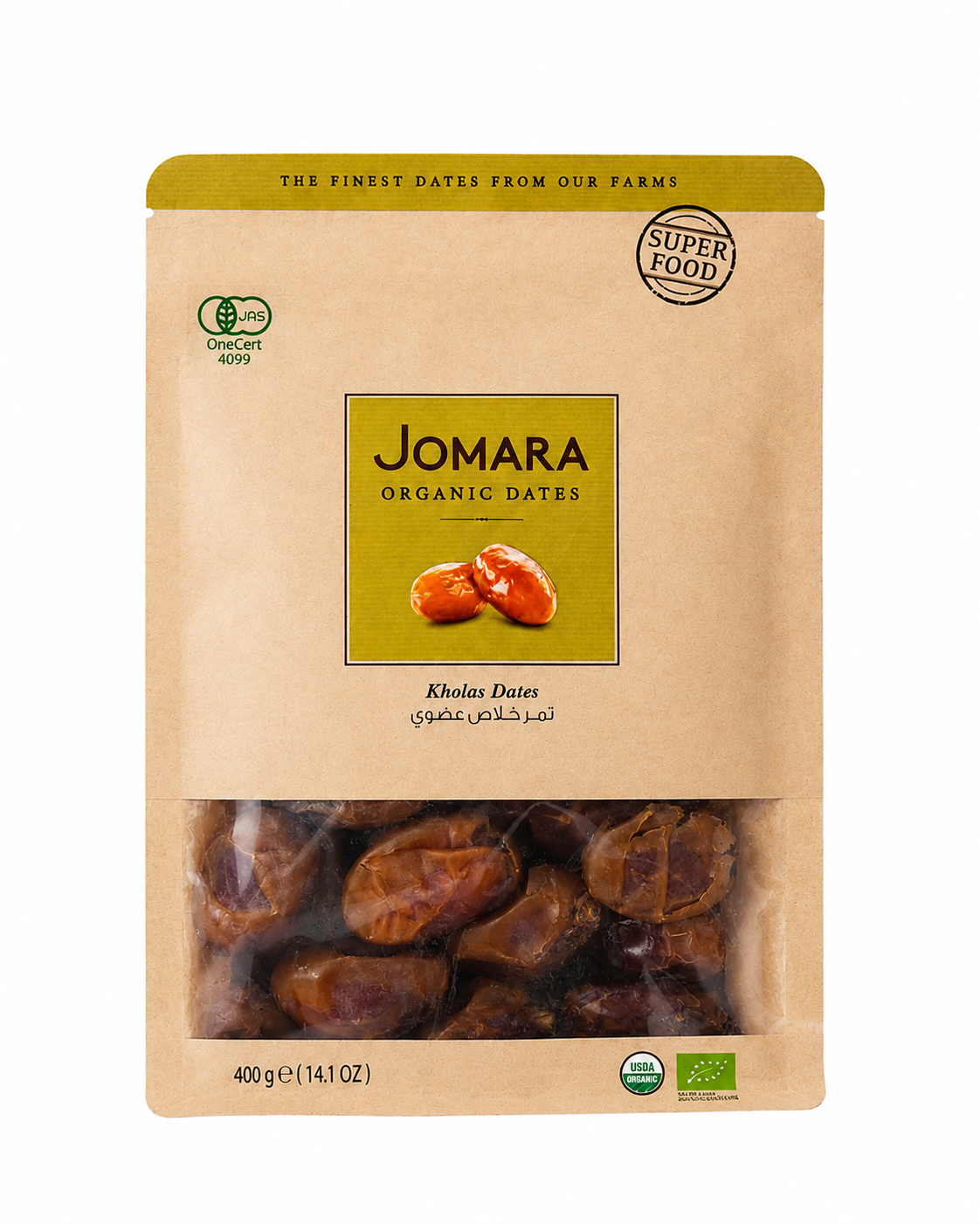 ジョマーラ オーガニックデーツ カラース種 400g