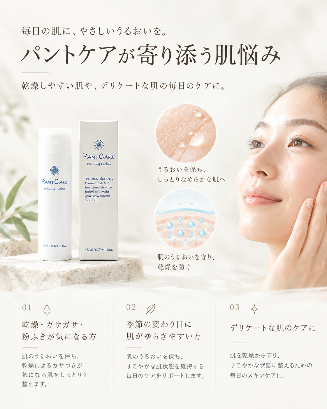 パントケア プライミングローション化粧水（120ml） (定期便)